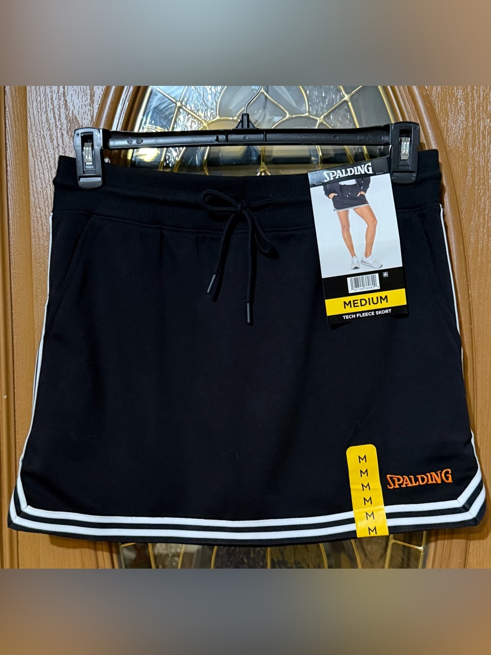 Spalding Women’s Black Athletic Shorts with White Trim - NWT Size M
